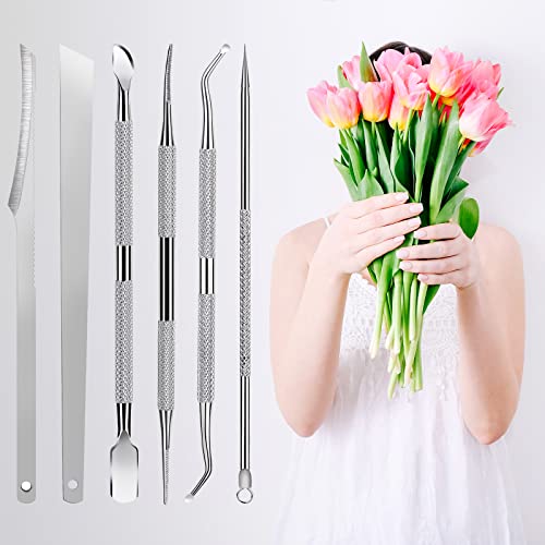 7-Pack Ingrown Toenail Tool Kit - File, Lifters, Surgical Safe Pedicure Tools for Nail Treatment & Pain Relief 7-Pack