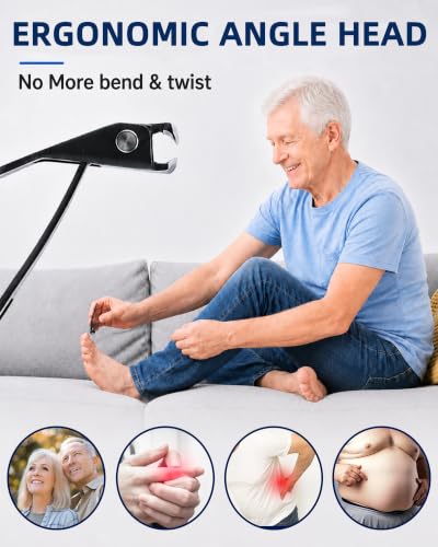 Toe Nail Clippers for Thick Nails for Seniors, Ingrown Nail Clipper Set 6PCS Nail Clippers Set