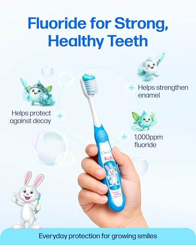 Oral7 Kids Fluoride Anticavity Toothpaste with Free-Toothbrushes