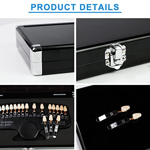 EZGO Professional 3D R-20 Dental Teeth Whitening Shade Guide for Dentist Tracking Teeth Whitening Course, 20 Colors Tooth Shade Guide