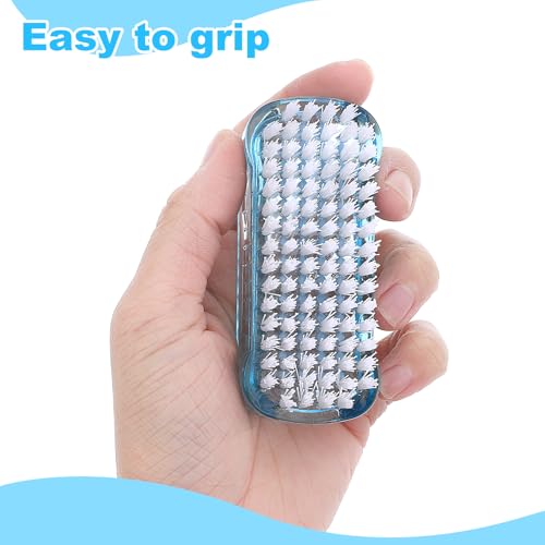2PCS Two Sided Nail Brush Scrub Fingernail Brushe,with Non Slip Grip