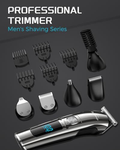 Brightup Beard Trimmer for Men - Electric Razor & Shaver Black