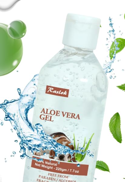 Aloe Vera Gel for Dog (Canine) 100% Natural, Hydrating Skin & Coat Care – Free from Paraben, Alcohol, Fragrance & Color – 220gm (7.7oz) - PawsPlanet Australia