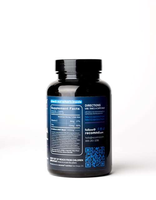 Nutrition - Man+ Formula, Energy Support, Muscle Support Supplements for Men with Vitamin E, Saw Palmetto, Red Korean Ginseng, and More, 120 Capsules