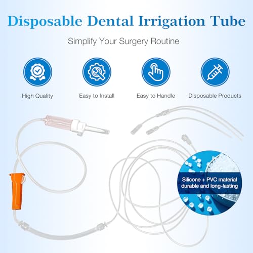 Dental Disposable Irrigation Tubes for NOUVAG MD10 Implant Motors, 10-Pack NOUVAG MD10（10PCS)