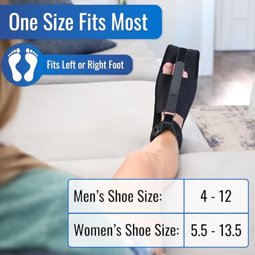Heelbo Plantar Fasciitis Night Splint Bundle with Massage Roller and Relief Stretching Guide – Adjustable Foot Support, Heel Pain, Arch & Achilles Tendonitis Brace, Men & Women