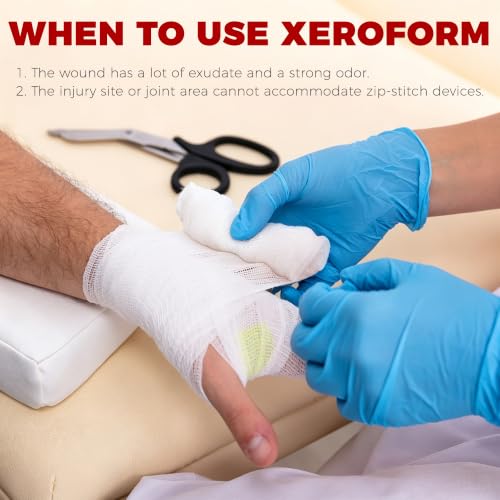 35 Pcs Wound Closure Kit with 8 Zip Stitch Strips & Xeroform Dressing 8 Zip Complete Kit