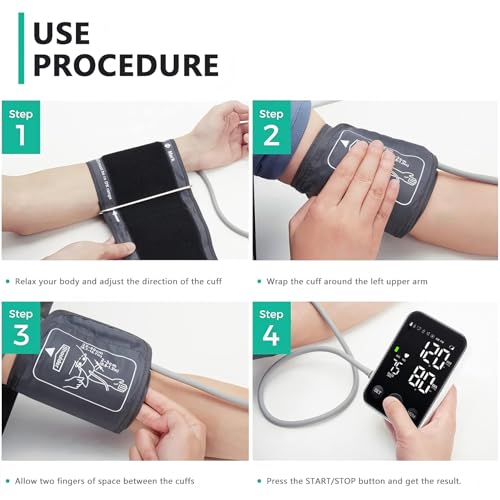 Oklar FDA Cleared Blood Pressure Monitor Upper Arm BP Machine for Home Use