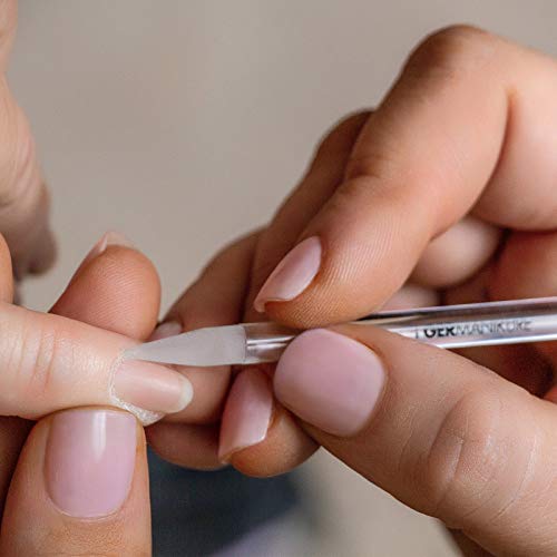 GERMANIKURE Czech Crystal Glass Cuticle Pusher Stick, 3 Count, No Sleeve
