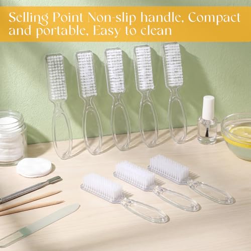 Patelai 12 Pcs Barber Clipper Brush Blade Trimmer Cleaning Brush for Fades Nail Neck Duster Manicure Salon(White) White