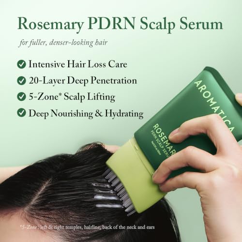 AROMATICA Overnight Rosemary PDRN Scalp Serum for Scalp Treatment