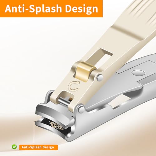 Toenail Clippers for Thick Ingrown Nails, Nail Clipper for Seniors (Chp PK) Champagne Pk