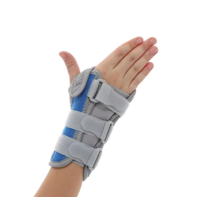 Kids Wrist Support Immobilizer Pediatric Wrist Brace Night Support With Splint To Aid Sprains Strains Support Tendonitis Carpal Tunnel Juvenile Arthritis (Left hand, Small) Left hand Small:5.9in