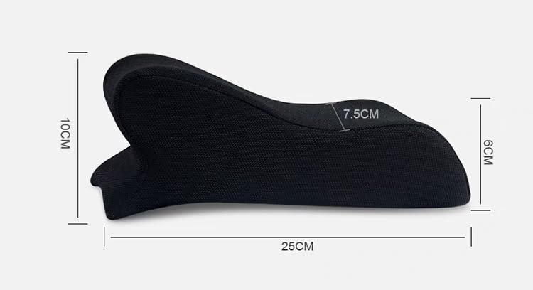 Armrest Cushion for Office Chairs - Soft Elbow Support Pad with Non-Slip Bottom, Fits Most Chairs 2-Piece (Black) Black - BeesActive Australia