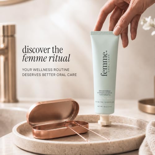 Femme Hydroxyapatite Toothpaste & Copper Tongue Scraper Bundle