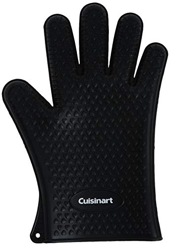 Cuisinart Heat Resistant Silicone Grilling Gloves for Indoor and Outdoor Cooking, Grilling, One Size Heat Resistant Silicone Gloves, 2-Pack
