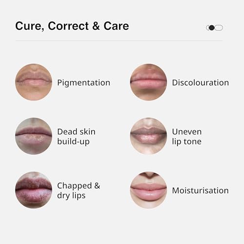 Cureskin Lip Scrub Combo | Lightening Lip Scrub for Men and Women + Tinted Lip Balm for Women and Men Combo | Lip Balm Combo