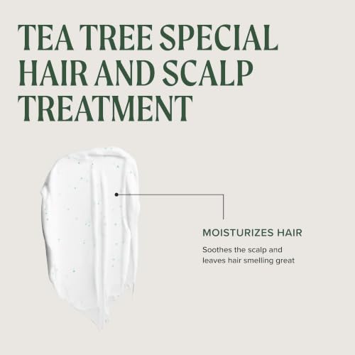 Tea Tree Hair and Scalp Treatment, Hydrating Hair Mask, For All Hair Types 5.1 Fl Oz (Pack of 1)