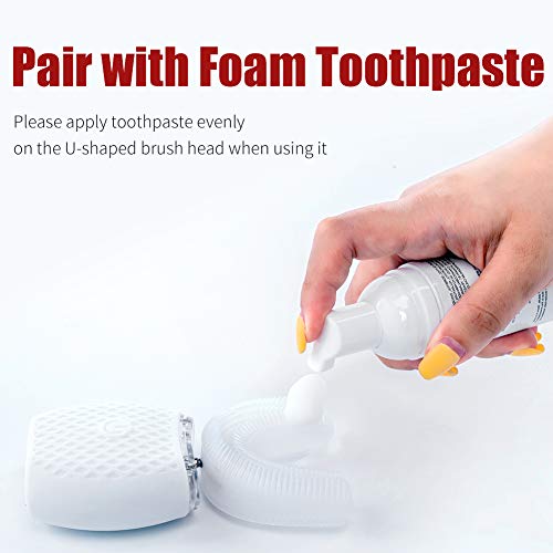 Ultrasonic Toothbrush for Adults Automatic Toothbrush Portable Washable Soft Bristles 30s Automatic Timer Wireless Charging Dual-Use for Travel & Home