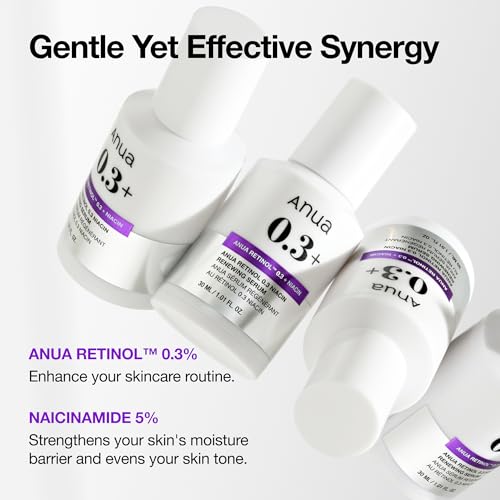 Anua Retinol Serum for Smooth & Renewed Texture, 1.01 fl oz