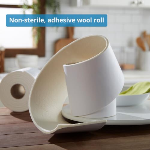 McKesson White Orthopedic Felt Roll with Adhesive Backing, 6 in x 2.5 yd