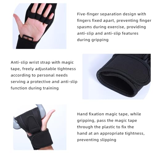 Hand Wrist Brace Finger Splint Anti-Spasticity Rehabilitation Gloves - Hand Position Fixation for Stroke Hemiplegia Patients & Athletes - Finger Grip Strength Training Device (1 Pack) 1