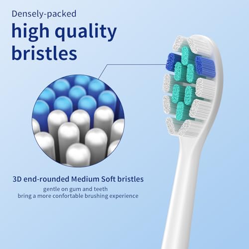 TAWEE Electric Toothbrush Replacement Heads and Teeth Whitening Kit