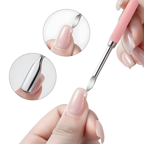 Cuticle Trimmer Cuticle Nippers,Professional Cuticle Remover Tool Kit，Stainless Steel Manicure Tools for Nail Care and Dead Skin Removal(Pink) Pink