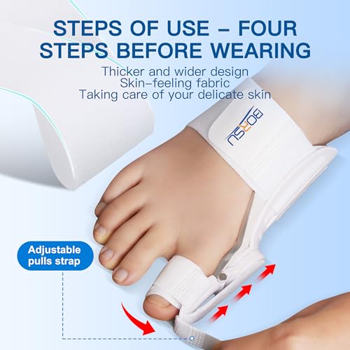 Bunion Corrector For Women Men Big Toe Adjustable Bunion Relief Big Toe Straightener Hallux Valgus Corrector Bunion Splint Brace Effective Pain Relief Day Night Use