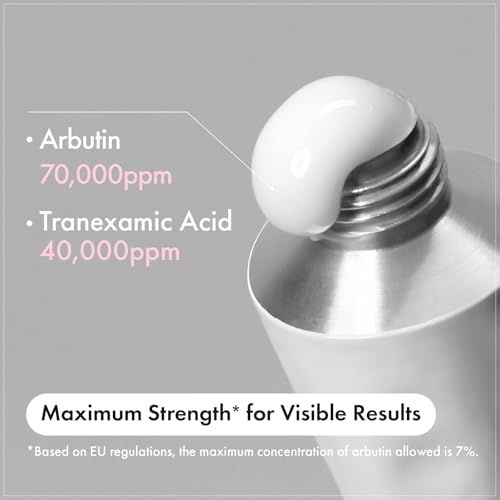 TOSOWOONG Arbutin 7% + Tranexamic Acid 4% Cream for Dark Spots, Brightening 1.69 Fl Oz (Pack of 1)