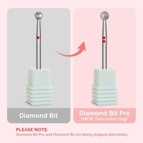 MelodySusie Ball Shape Cuticle Clean Nail Drill Bit 3/32'', Professional Safety Carbide Diamond Nail Bit Nail Cleaner for Cuticle Dead Skin Nail Prepare, Two Way Rotate, Manicure Nail Salon Supplies Fine - F 4mm Ball Cuticle Bit