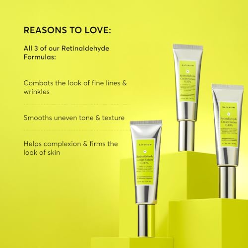 Naturium Retinaldehyde Cream Serum 0.05%, Advanced Anti-Aging & Smoothing Face & Skin Care, 1.7 oz 1.70 Fl Oz (0.05%)