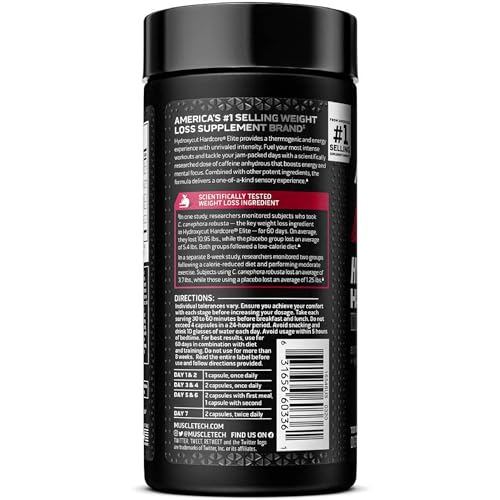Hydroxycut Hardcore Elite, Rapid Release Capsules, 100 Count, 2 Pack 100 Count (Pack of 2) Brown