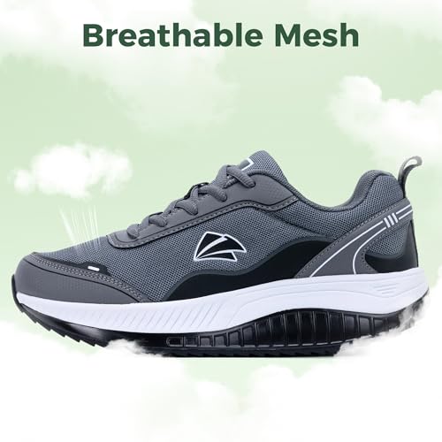 IIV Women Walking Shoes Plantar Fasciitis Arch Support Orthotic Sneakers 10 Blackgray