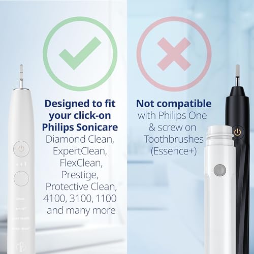 demirdental Charcoal Mini Hard Replacement Brush Heads Compatible with Philips Sonicare – Small Hard Brush Precision Cleaning - Black - Replaces HX4088B – 8 Pack 8 Count (Pack of 1)
