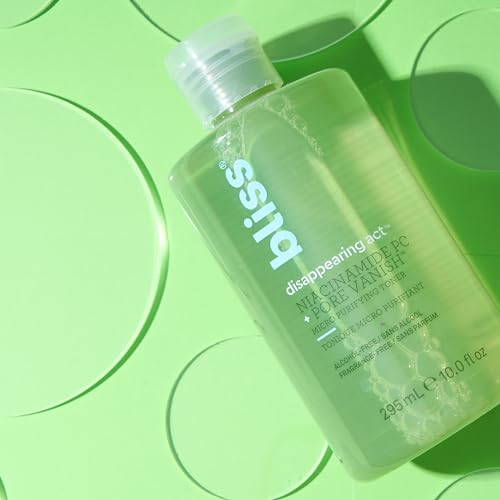 Bliss Disappearing Act Niacinamide Pore Toner - 10 Fl Oz - Soothing Formula Disappearing Act Toner