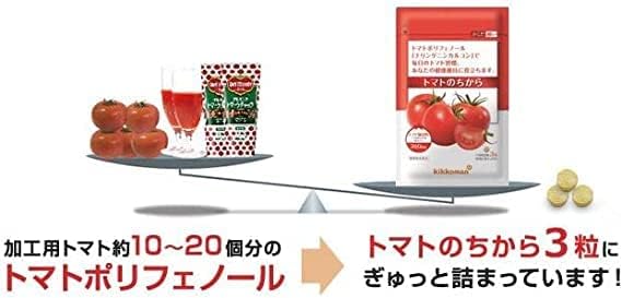 Kikkoman Body Feelings Power of Tomato Naningen Calcone 90 tablets 2 bags set Polyphenol - BeesActive Australia