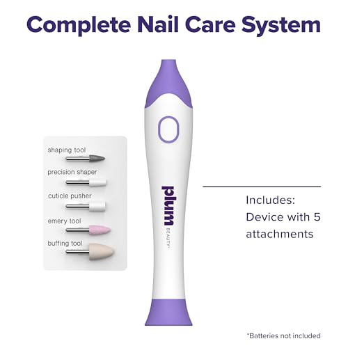 Plum Beauty Complete 5-in-1 Nail Care System – Manicure & Pedicure Kit