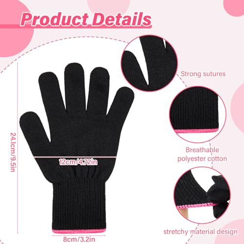 Suhine 20 Pcs Professional Heat Resistant Gloves Classic Style