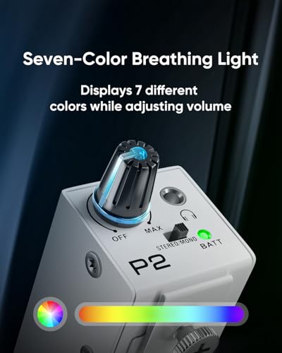 P2 Portable In-Ear Monitor Amplifier Personal Headphone Amp White DIP Switch
