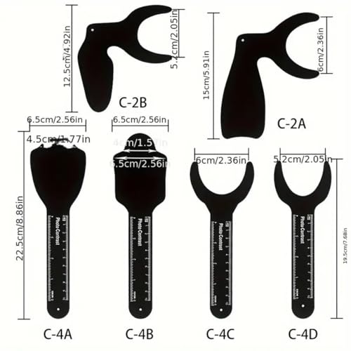 6 Size Dental Contraster Intraoral Photographic Black Background Board Photo Contrast Kit Palatal Photography 1