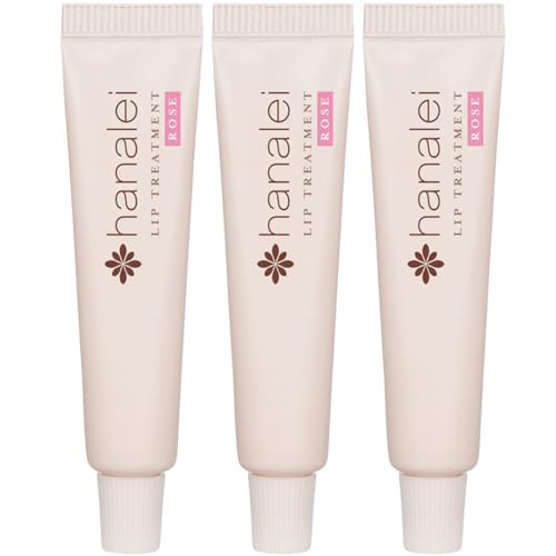 Hanalei Sugar Lip Scrub and Lip Treatment (Rose Tint) Bundle, Made with Raw Cane Sugar and Real Hawaiian Kukui Nut Oil (Cruelty free, Paraben free)