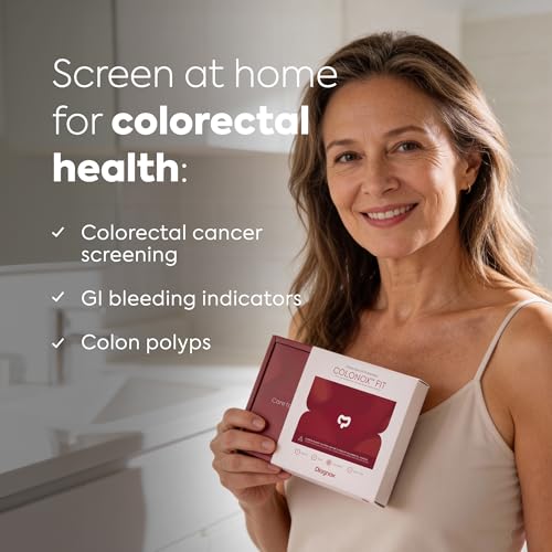 COLONOX At-Home Colon Screening Test Kit, Fecal Occult Blood Test, 2 Tests 2 Pack