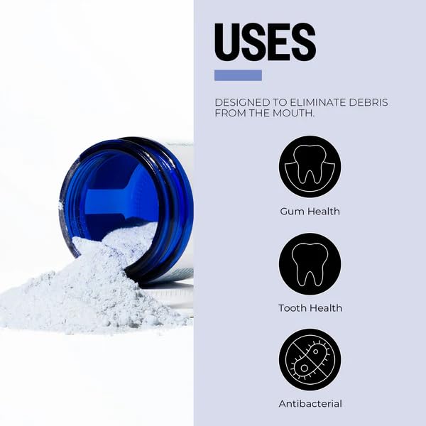 PurO3 Ozonated Toothpaste Powder, Natural Teeth Whitening & Plaque Remover