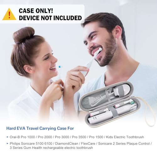 ProCase 2 Pack Travel Case for Oral-B/Oral-B Pro/Sonicare Protective Clean Electric Toothbrush
