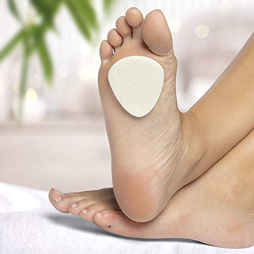 18-Pack Ball of Foot Cushions - Metatarsal Pads for Pain Relief Forefoot, 1/4" Thick Felt Foot Pads for Women & Men Plantar Fasciitis Neuroma