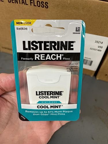 REACH Dental Floss, Cool Mint, 6 Count 165 Foot (Pack of 6)