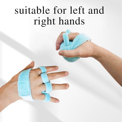 Stroke Patient Hand Contracture Cushions Palm Grip Contracture Relief(Blue) Blue
