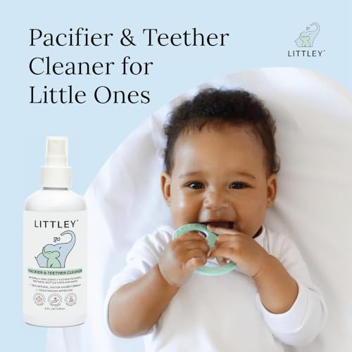 Littley Pacifier & Teether Cleaner | HOCl Spray | 8 oz 8 Fl Oz (Pack of 1)