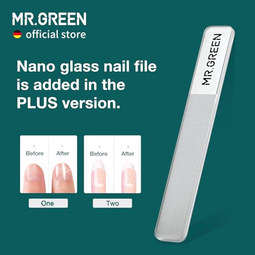 MR.GREEN Nail Clippers Wide Jaw Opening Stainless Steel Fingernail Clipper Thick Hard Toenail Cutter Manicure Scissors Tools (Nail Clipper (Medium)+Nail File) Nail Clipper (Medium)+nail File